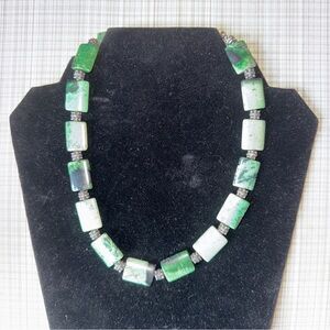 Emerald Green Stone Necklace